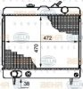 HELLA 8MK 376 708-671 Radiator, engine cooling